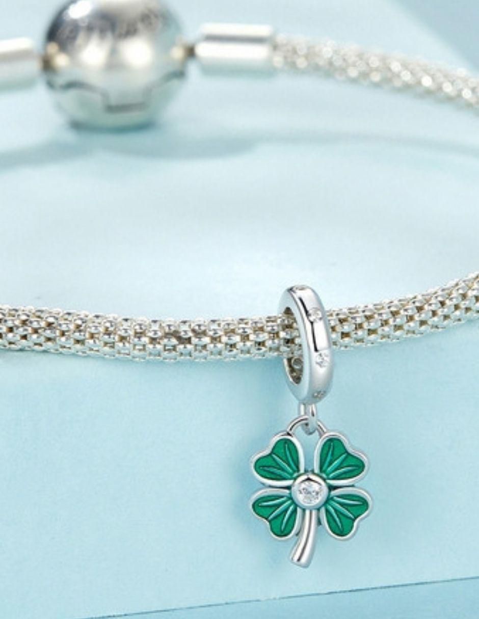 Charm de trébol de plata P 925 3