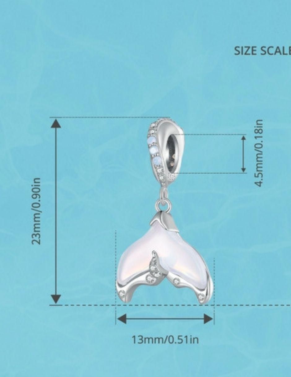 Charm de ballena de plata P 925 5