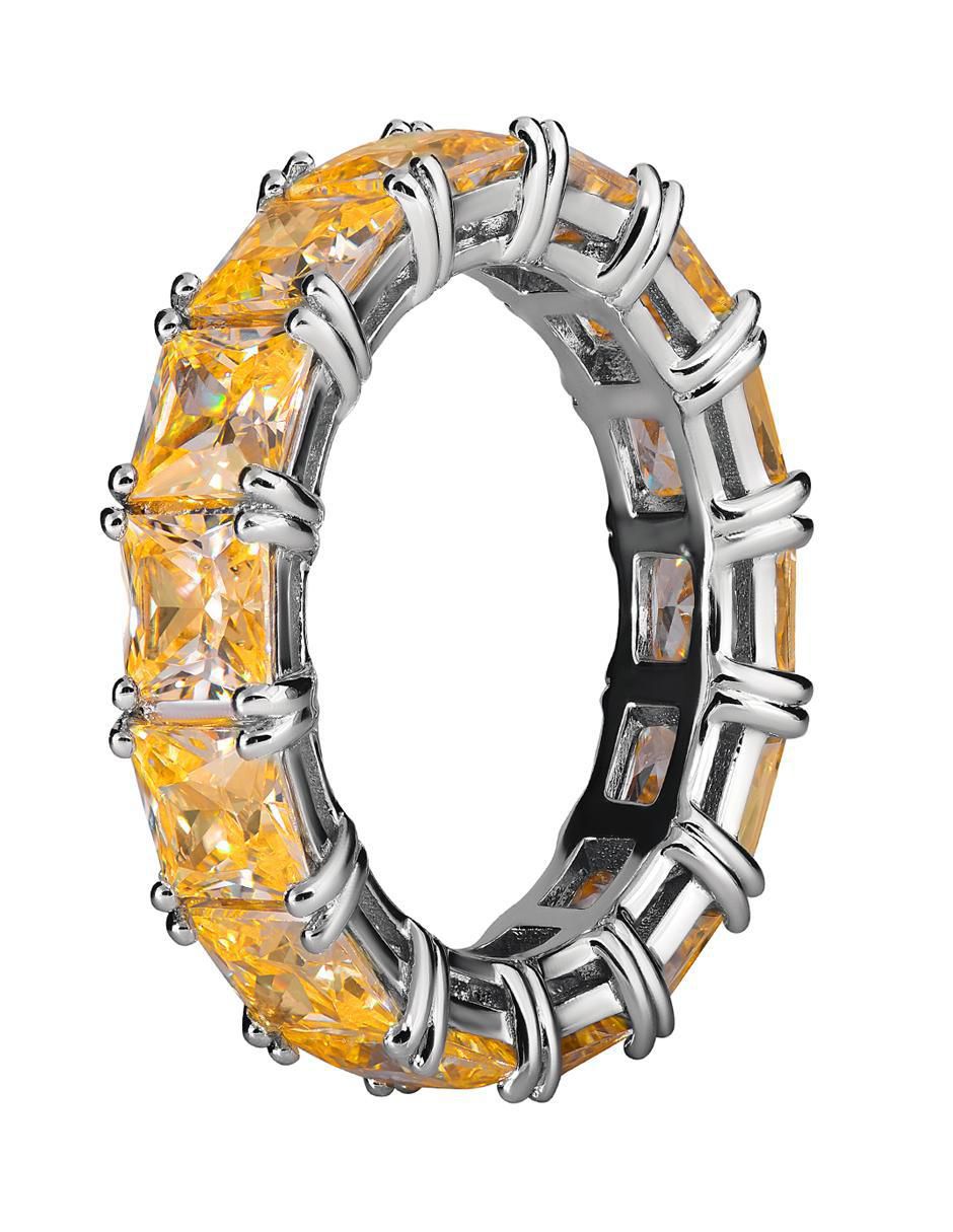 Anillo P 925 de plata topacio brillante 2