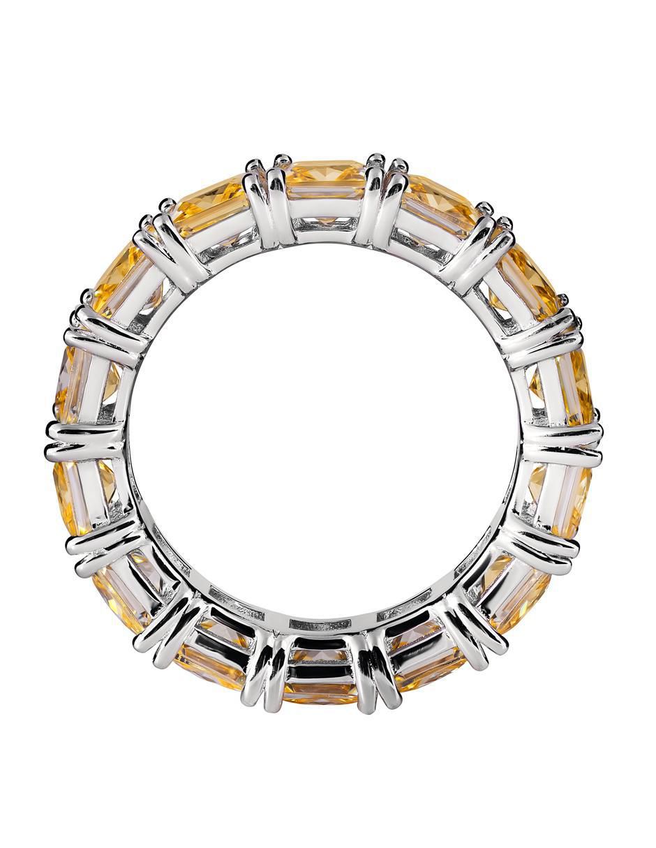 Anillo P 925 de plata topacio brillante 3