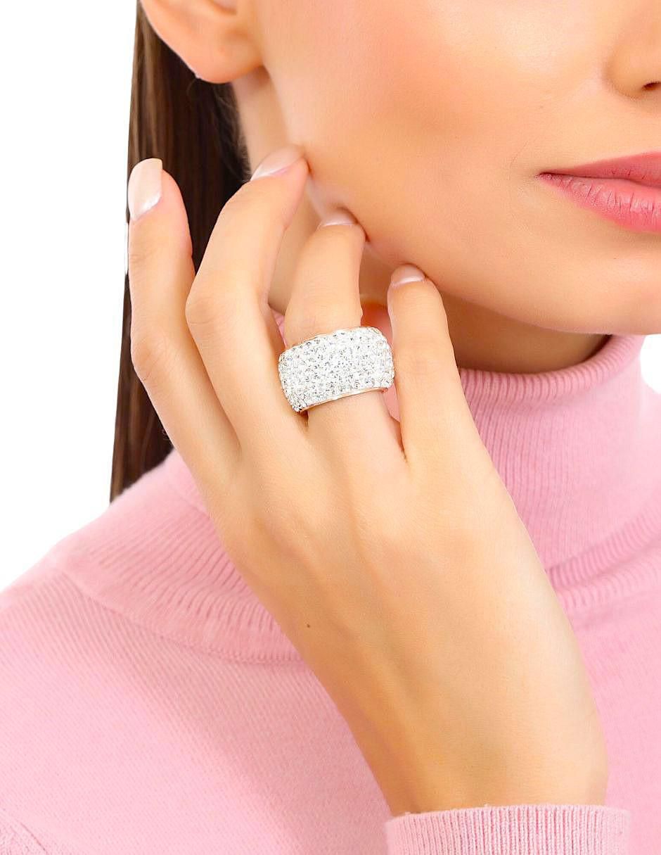 Anillo redondo Summer cristal brillante 2