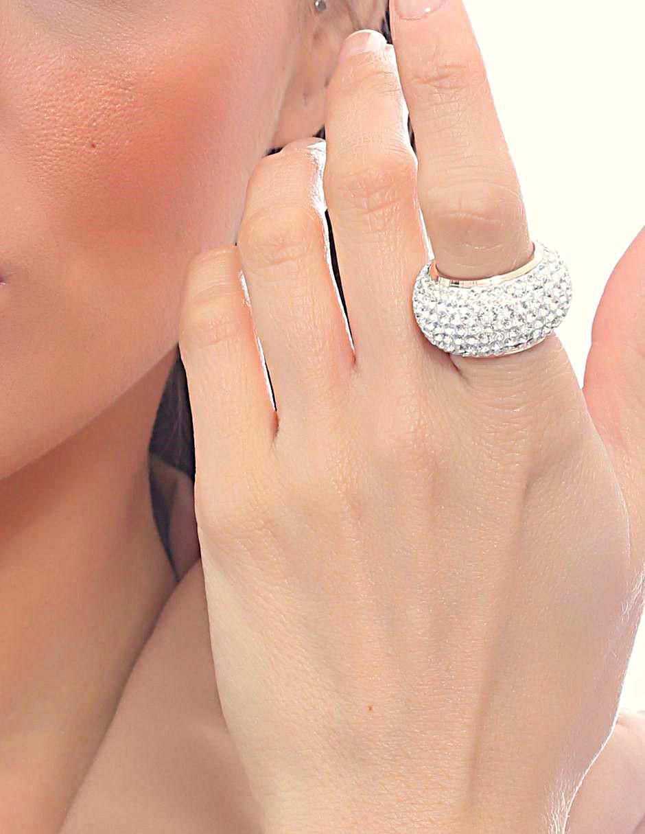 Anillo redondo Summer cristal brillante 3