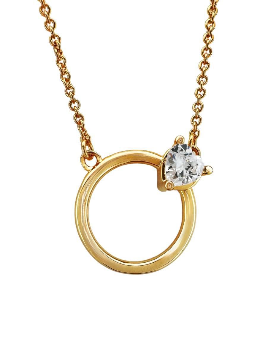Collar de corazón Aurore 18 K