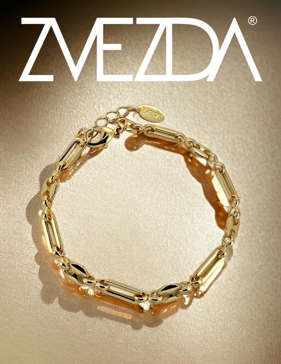 Collar y pulsera Aurore de chapa de oro 18 k