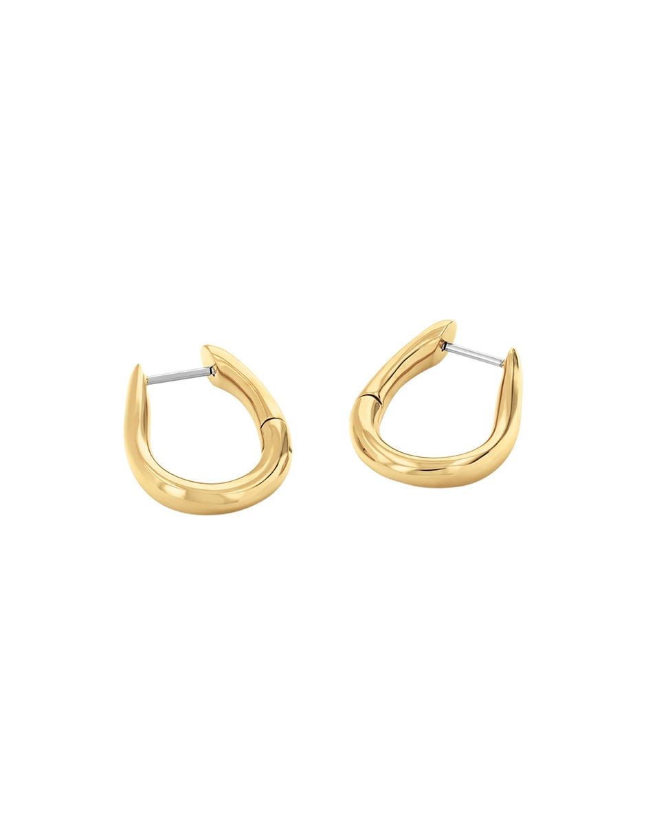Aretes de aro Ck Statement Links con acabado brillante 2