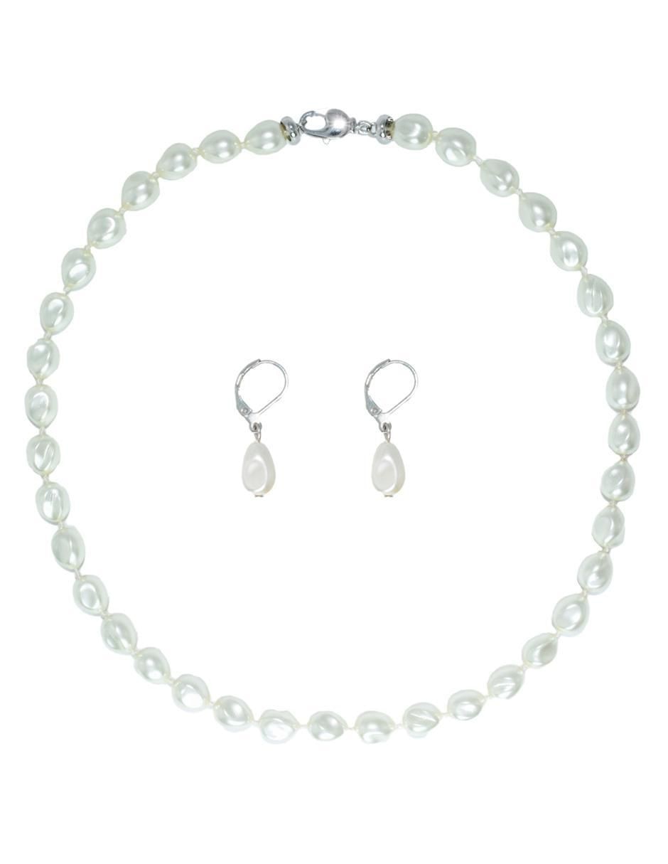 Aretes y collar Perlas de Mallorca perla