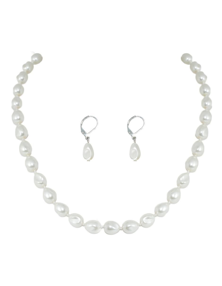 Aretes y collar Perlas de Mallorca perla 2
