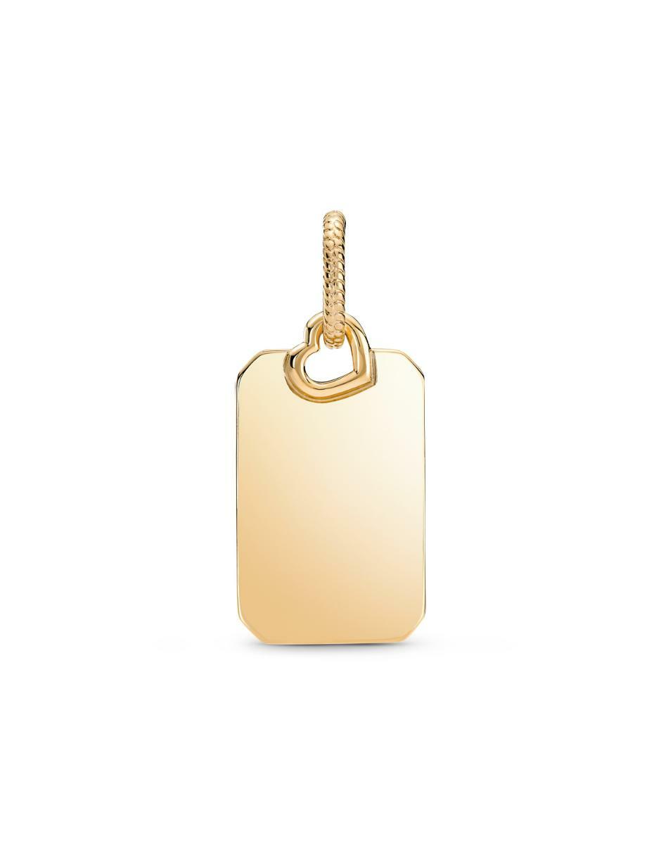 Dije rectangular moments de plata P 925 3