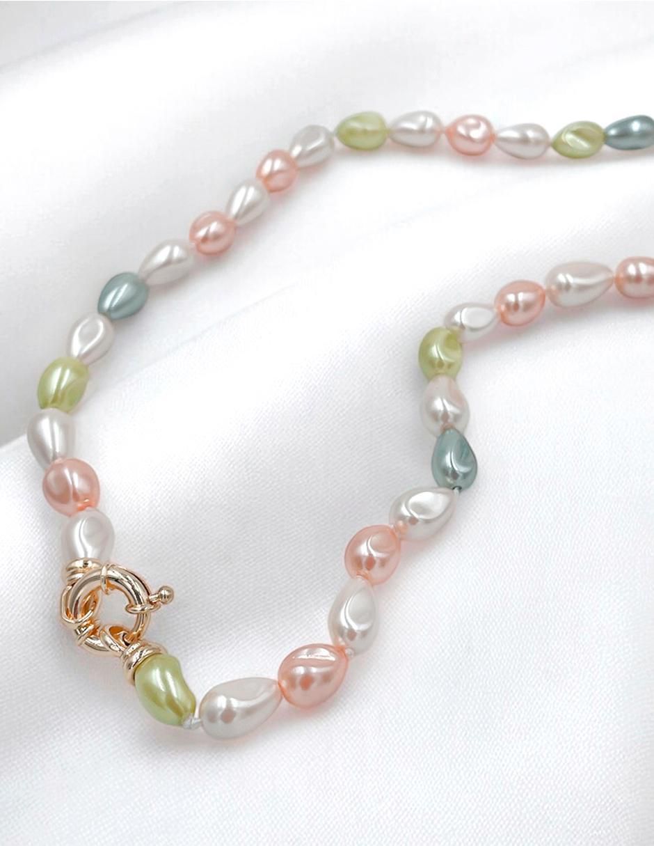 Aretes, collar y pulsera Perlas de Mallorca perla 4