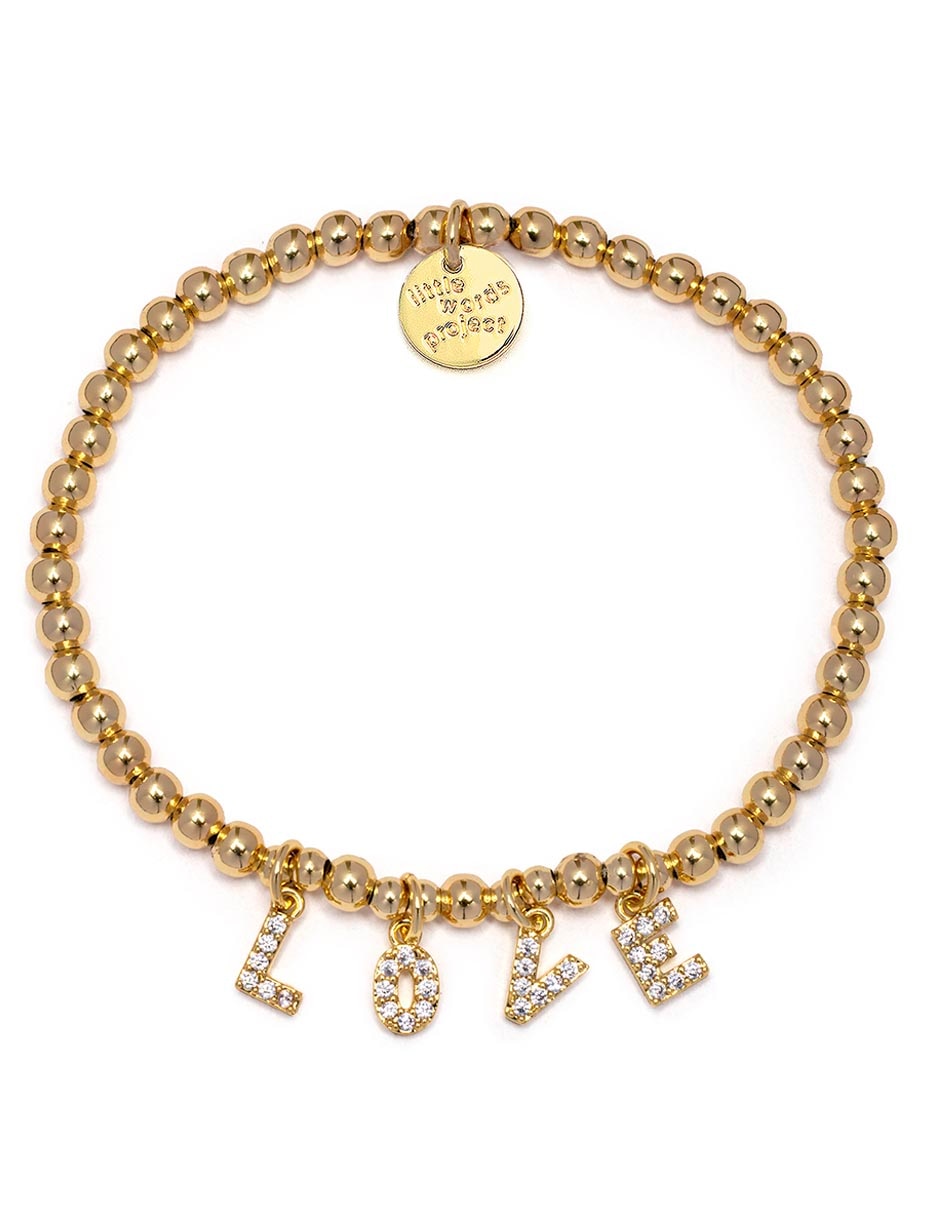 Pulsera Dripping Gold con acabado chapa de oro