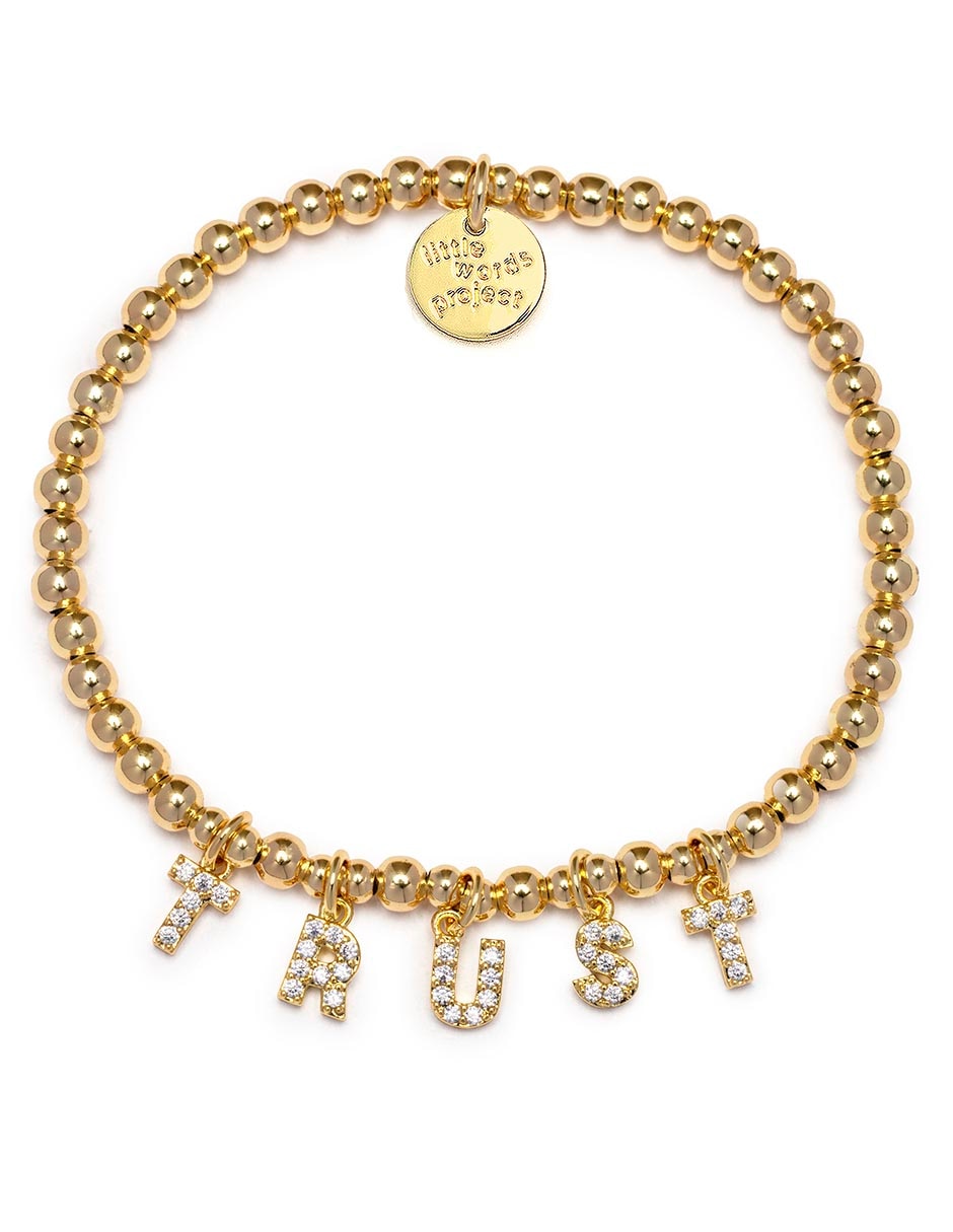 Pulsera Trust con acabado chapa de oro