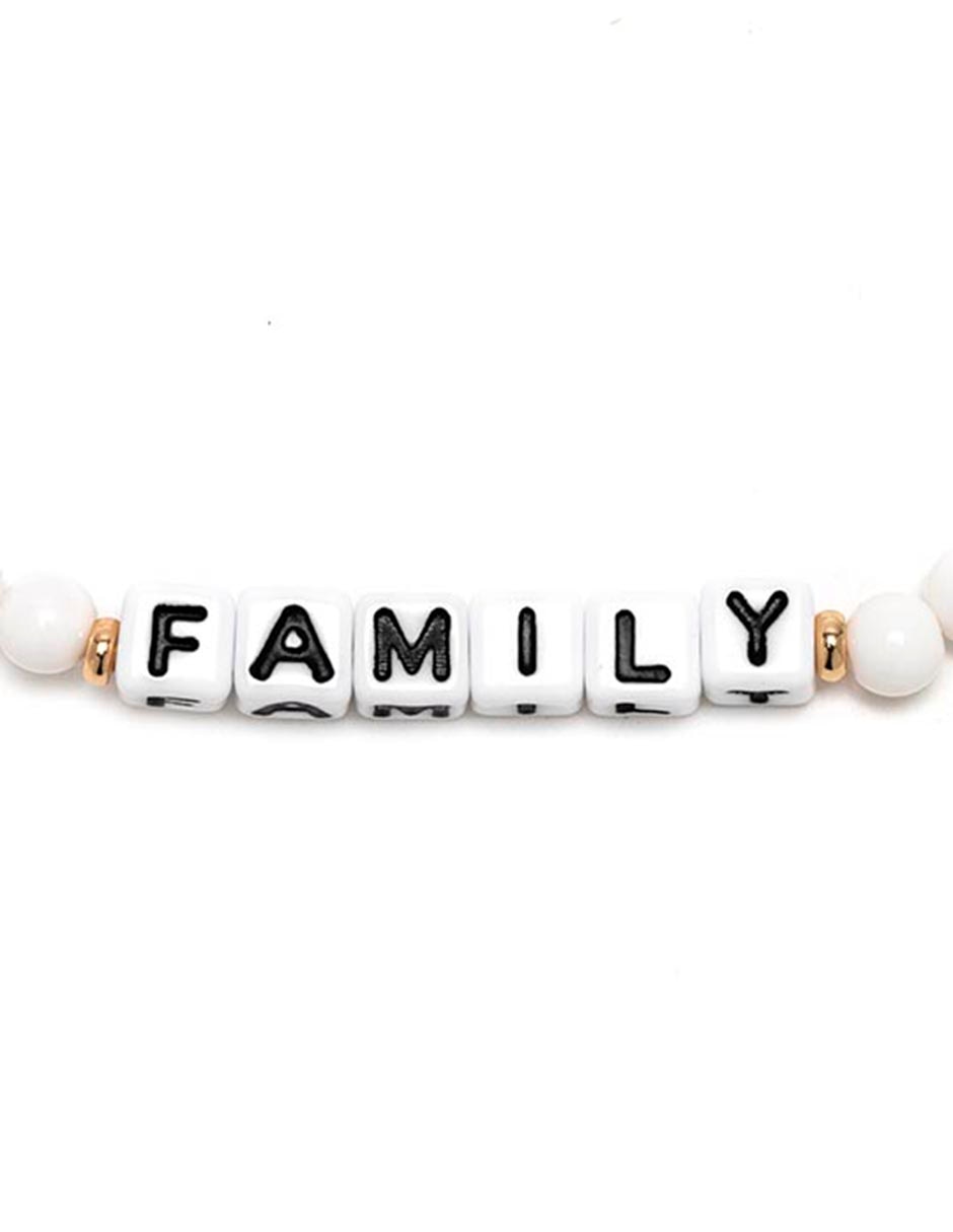 Pulsera Family con acabado chapa de oro 2