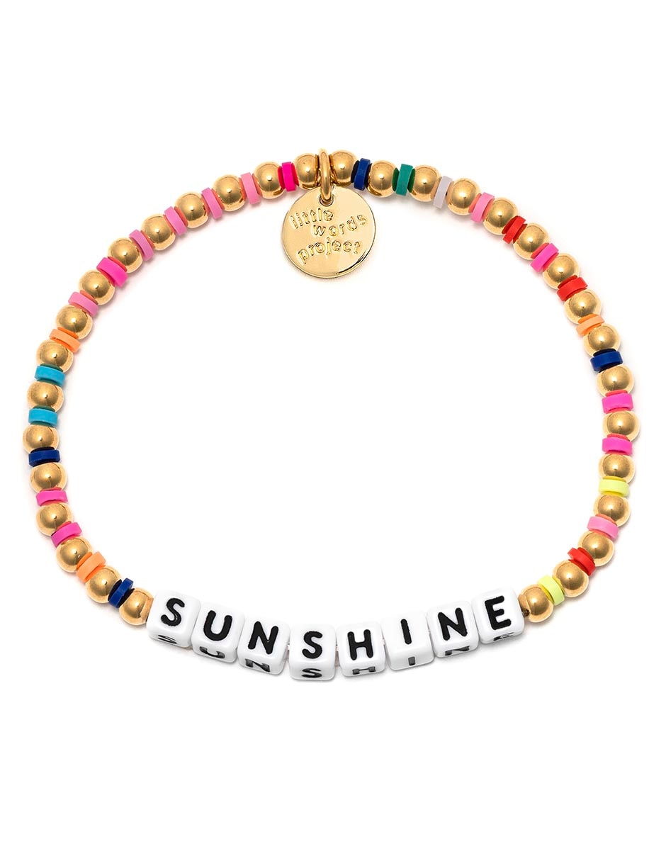 Pulsera con acabado chapa de oro
