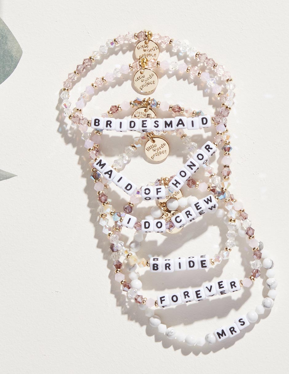 Pulsera Bridesmaid con acabado chapa de oro 2