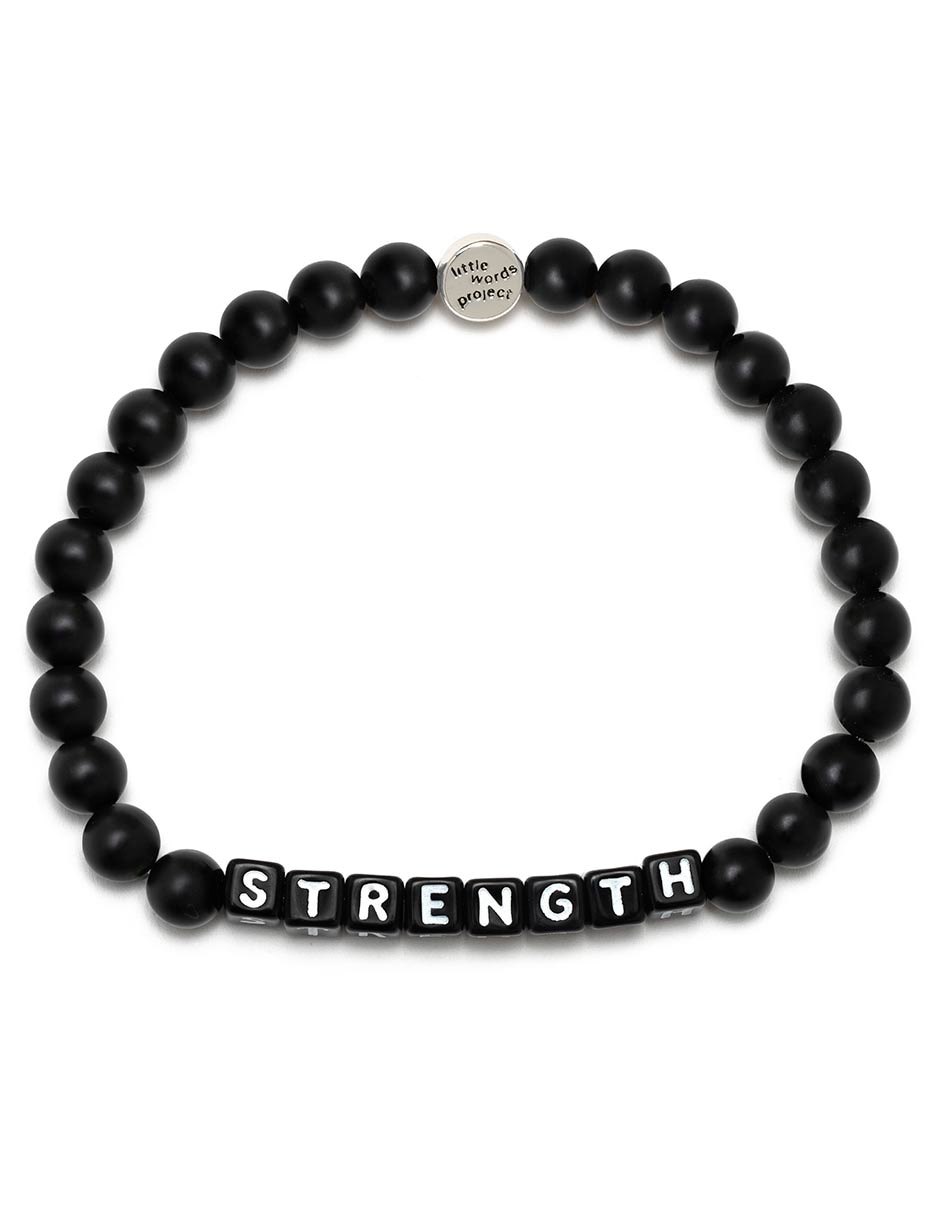 Pulsera Strength con acabado chapa de oro