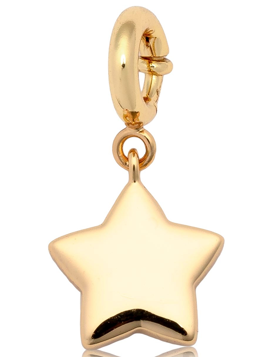 Charm con acabado chapa de oro