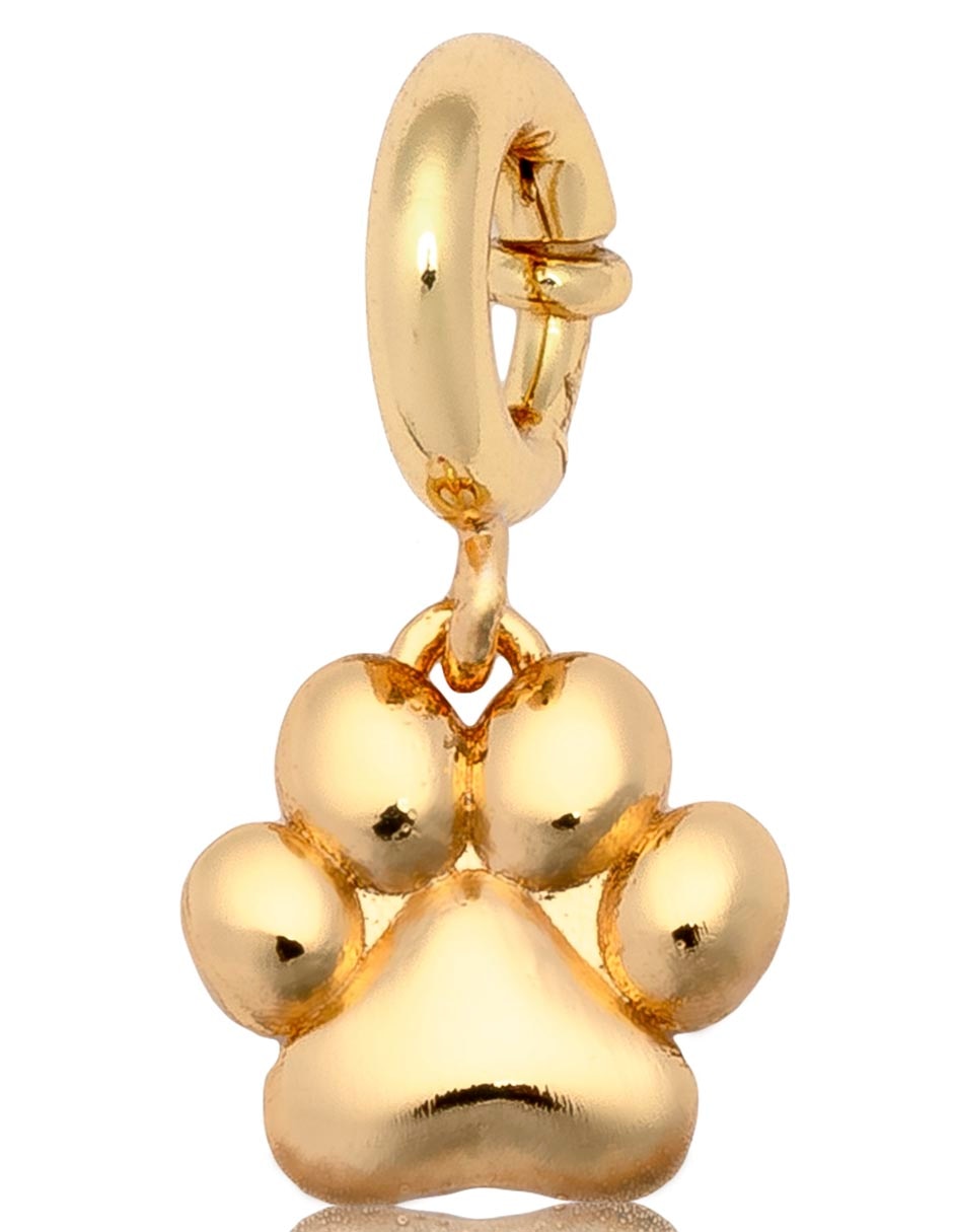Charm de laton con acabado chapa de oro