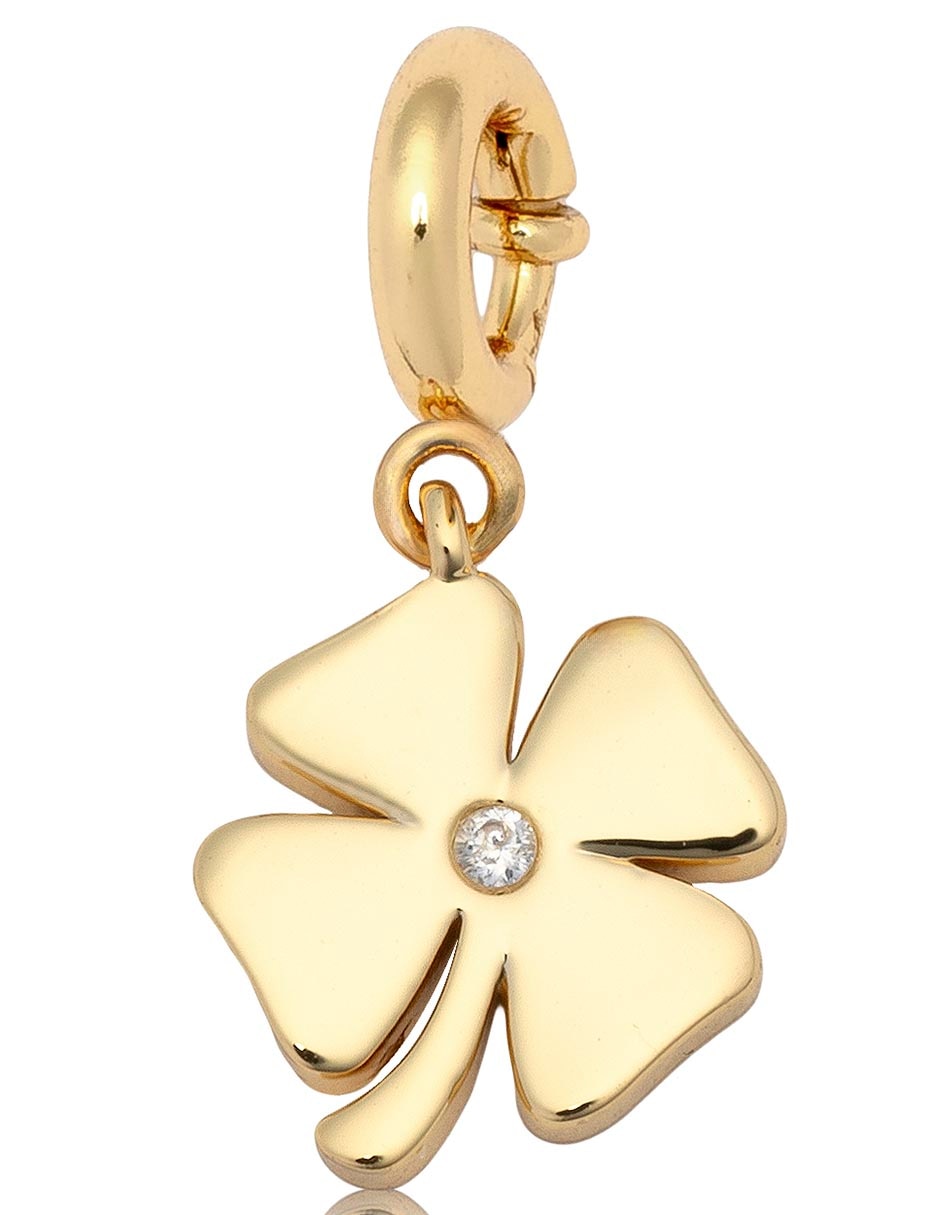 Charm de flor 14 K circonita Charm de flor 14 K circonita