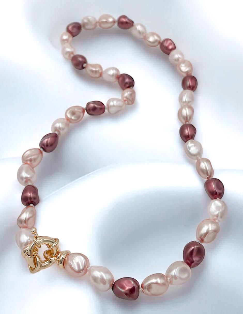 Aretes, collar y pulsera Perlas de Mallorca perla 7