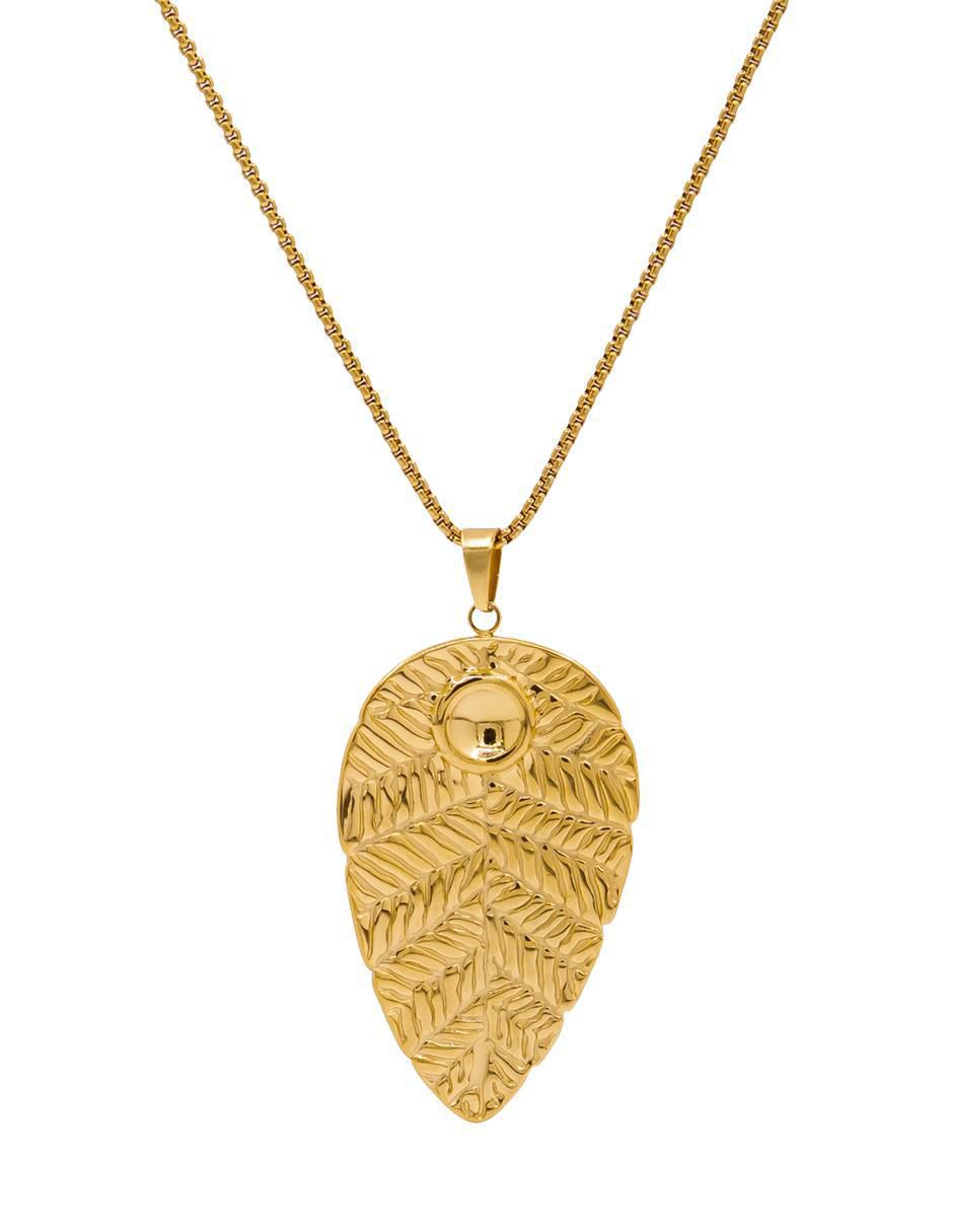 Collar con dije de hoja