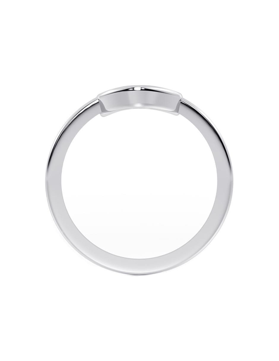 Anillo de corazón 10 k de oro brillante 3