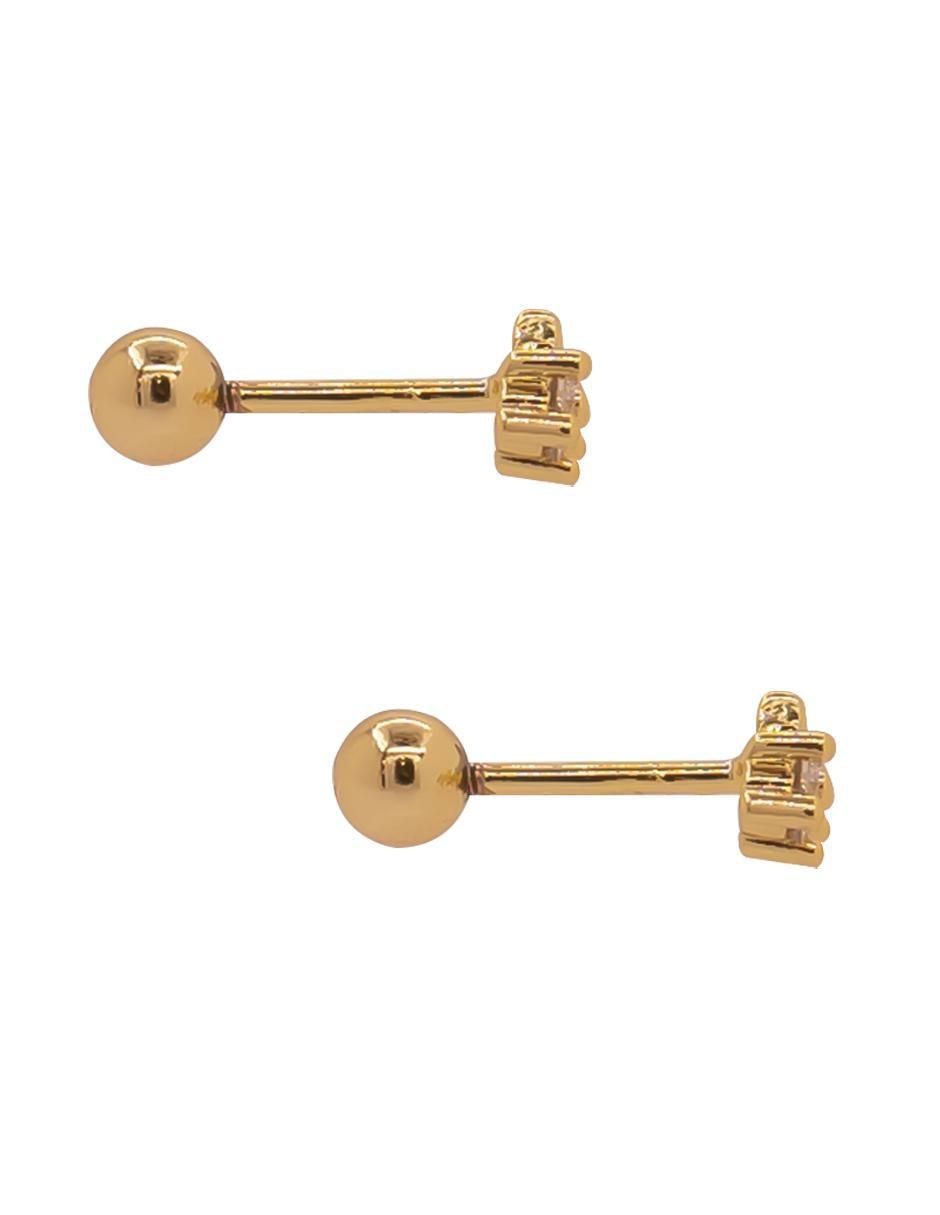 Broqueles de estrella con acabado brillante zirconia 2