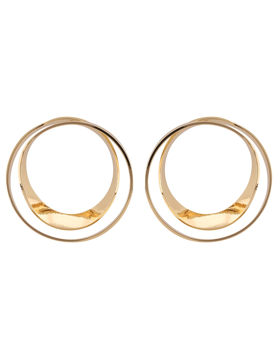 Aretes circulares con acabado brillante