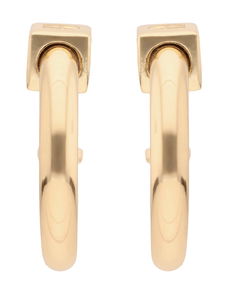 Arracadas de letra c 7.1 Coach Beads con acabado brillante