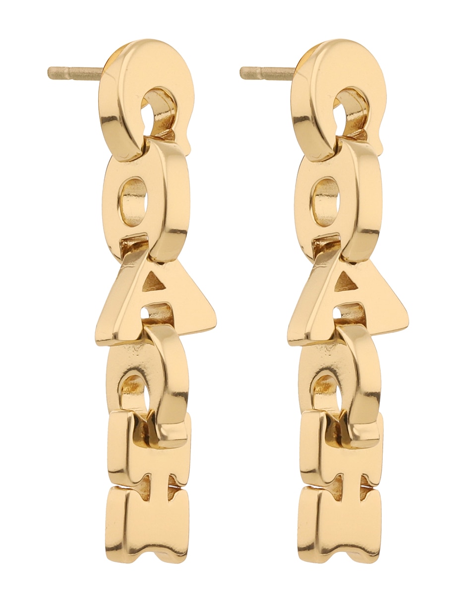 Aretes 8.1 Jumbled Link Logo con acabado brillante 2