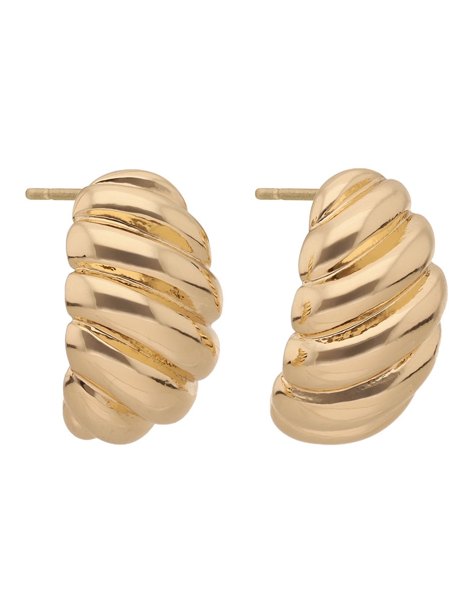 Aretes de nudo con acabado brillante 2