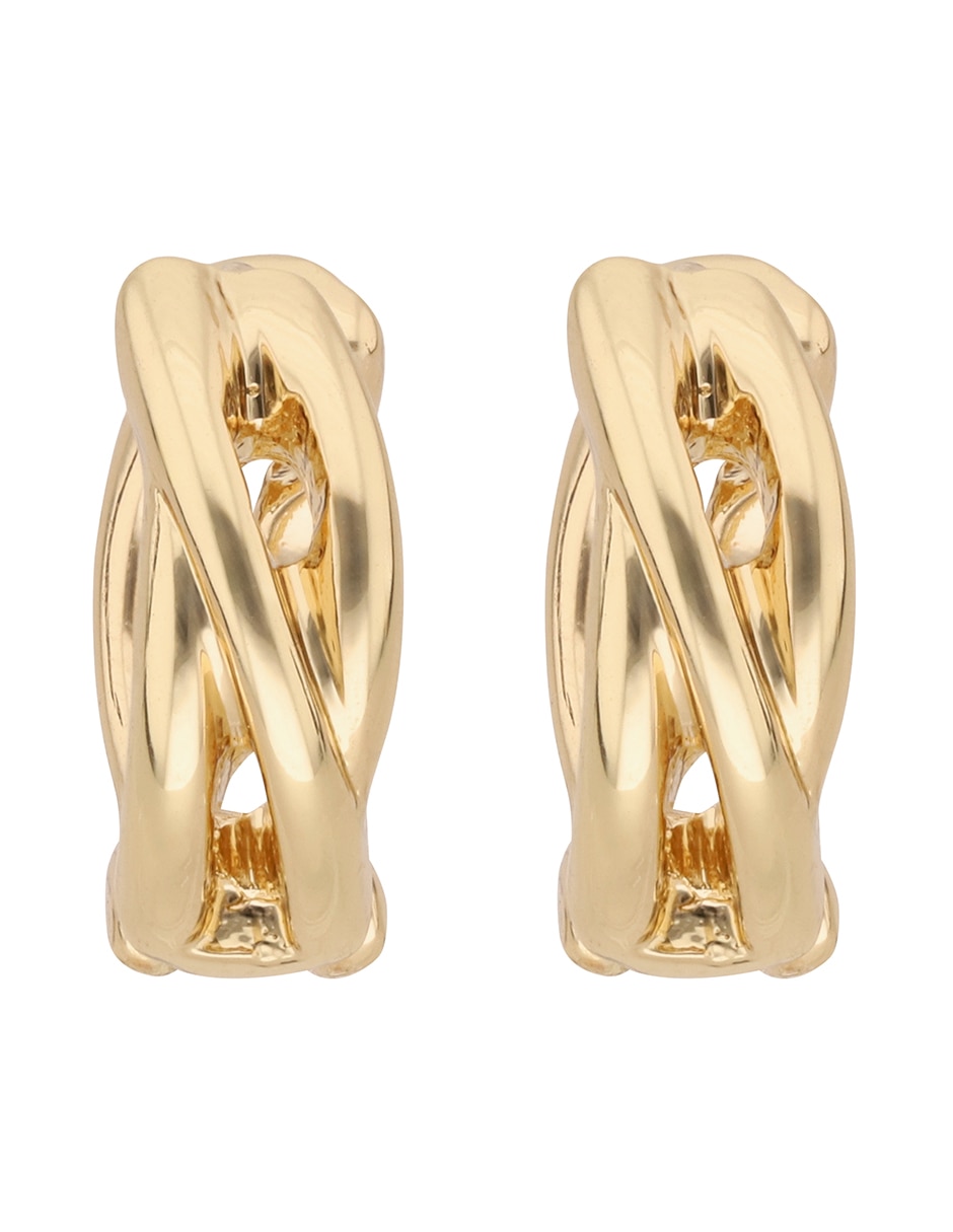 Aretes de nudo con acabado brillante