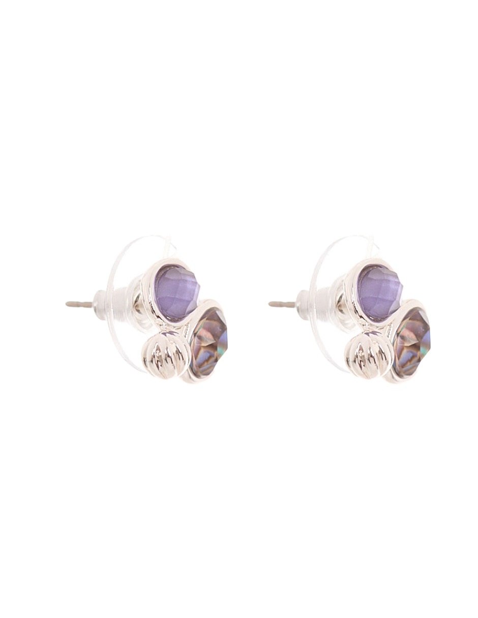 Set de aretes Abalone con acabado brillante 2