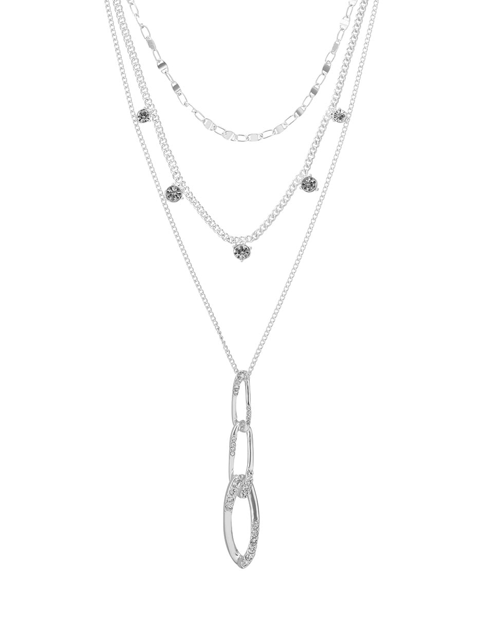 Collar de varios hilos Twisted Crystal Stones
