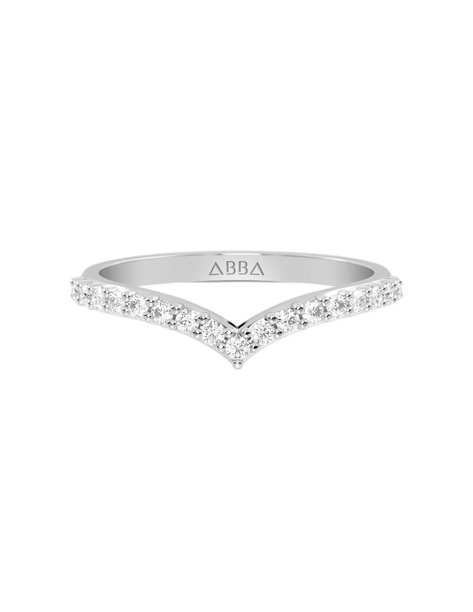 Anillo 10 k de oro zirconia brillante