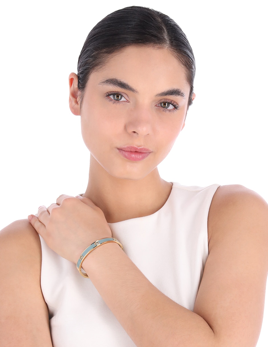 Pulsera 7.1 Pegged C Enamel Bangles con acabado brillante 4
