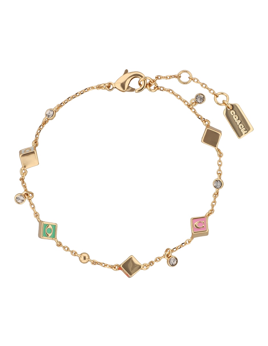 Pulsera 7.1 Coach Beads con acabado brillante