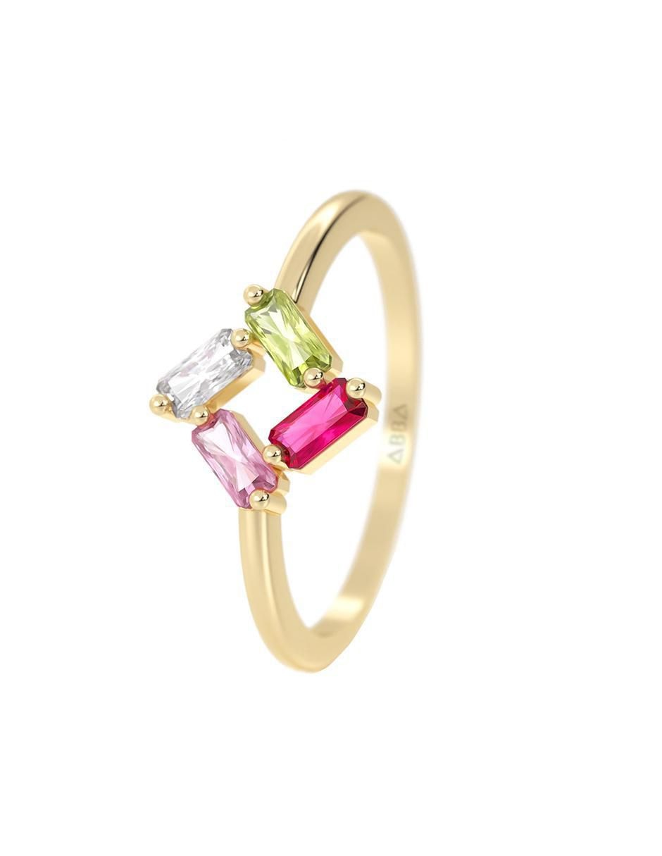 Anillo "de (si aplica)" cuadrada abba joyas sin familia no aplica 10 k "de" oro zirconia