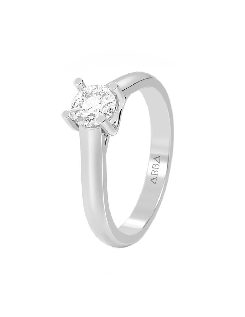 Anillo de compromiso de oro 14 k zirconia 2