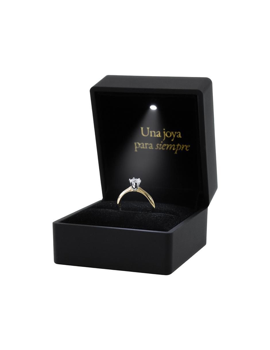 Anillo de compromiso de oro 14 k zirconia 5