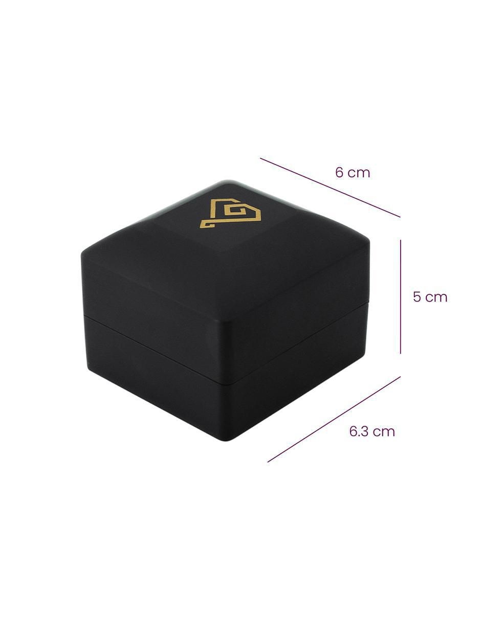 Anillo de compromiso de oro 10 k zirconia 6