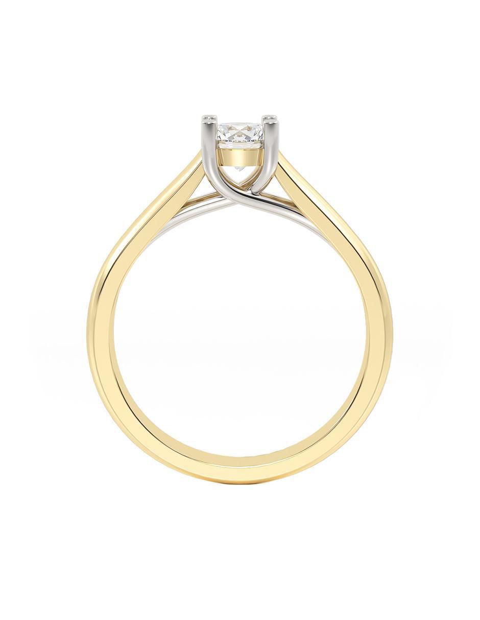 Anillo de compromiso "de" oro 14 k abba joyas no aplica zirconia