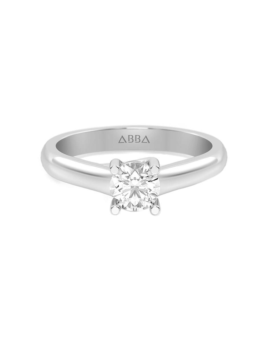 Anillo de compromiso de oro 14 k zirconia Anillo de compromiso de oro 14 k zirconia