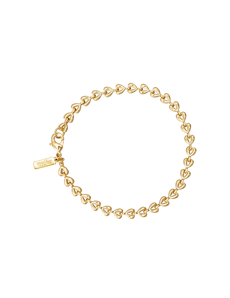 Pulsera Metales Corazón con acabado pulido