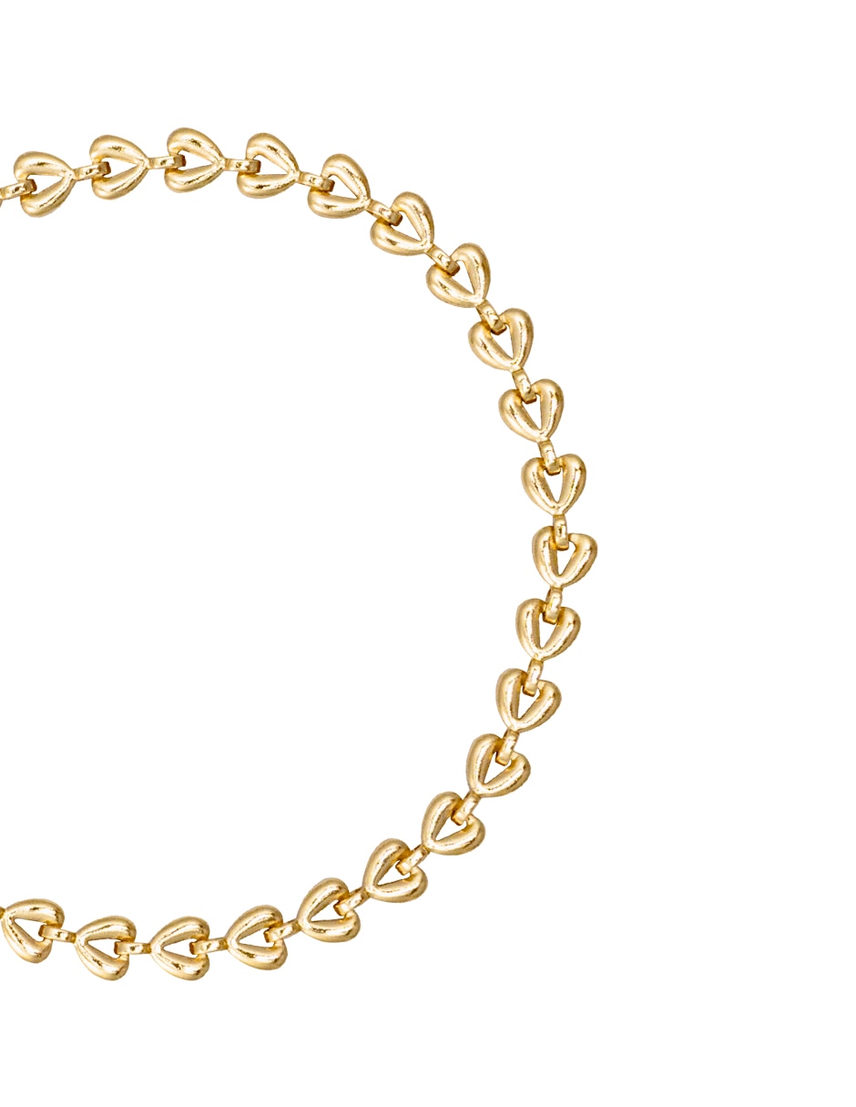 Pulsera Metales Corazón con acabado pulido 2
