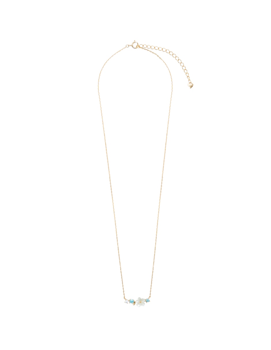 Collar de flor Flor Con Destellos de plata P 925 2