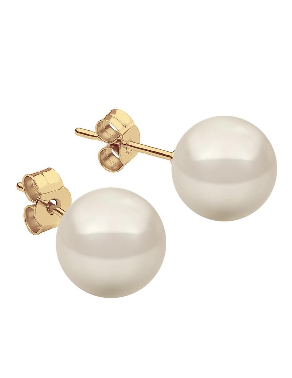 Aretes, collar y pulsera Aurore 18 k perla de cristal 4