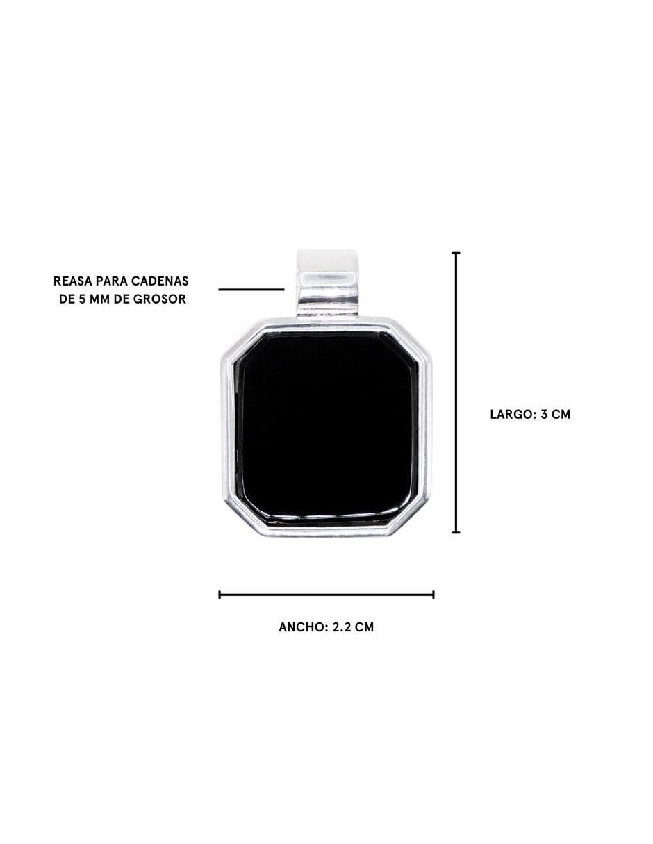 Dije de octagonal de plata P 925 4