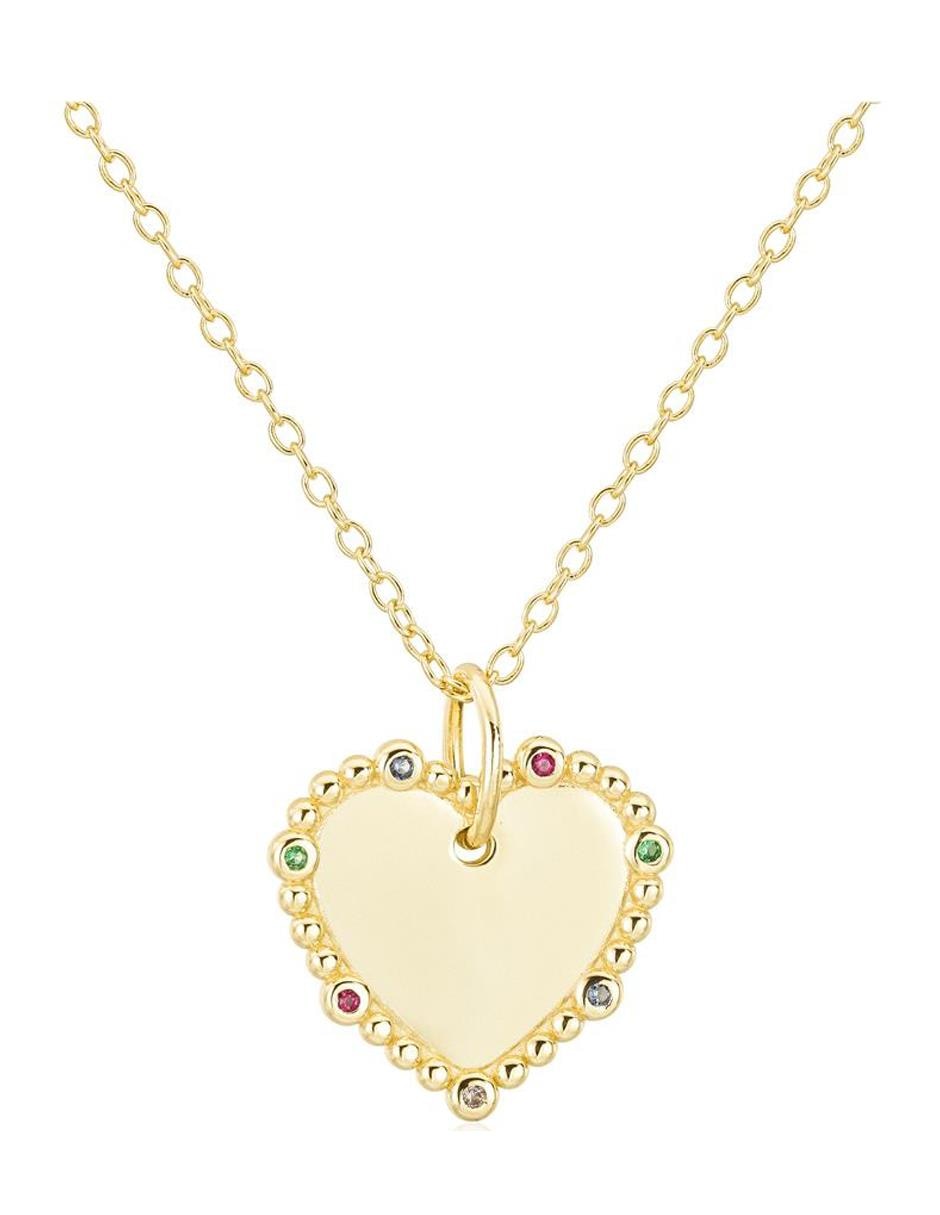 Collar de corazón Grabado Amor de plata P 925