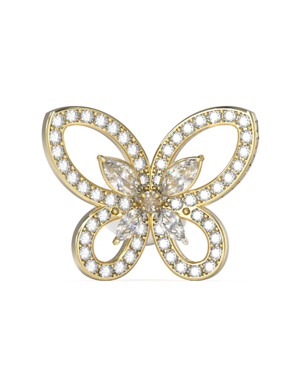 Aretes de mariposa Lily con acabado pavé circonita 3