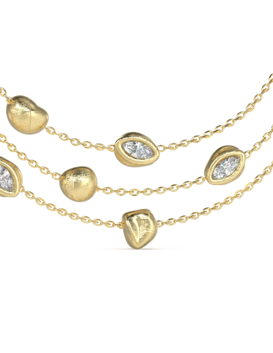 Brazalete Panarea con acabado brillante